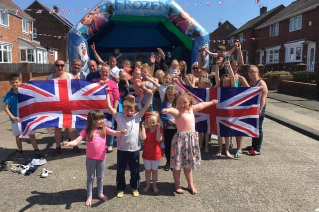 The Royal Wedding street party on Padgate Road, Sunderland.