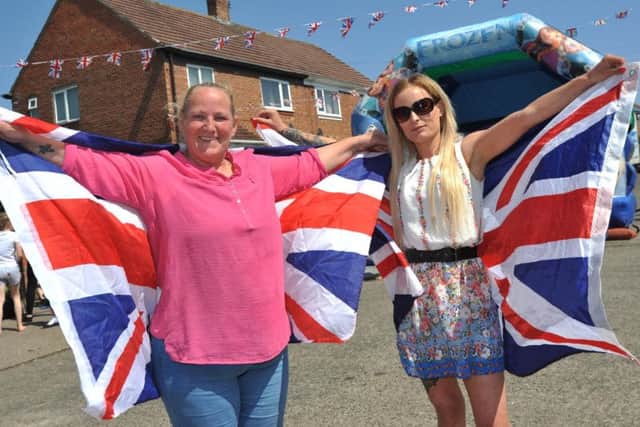 Royal Wedding street party organisers Moy and Chelsie Langley.