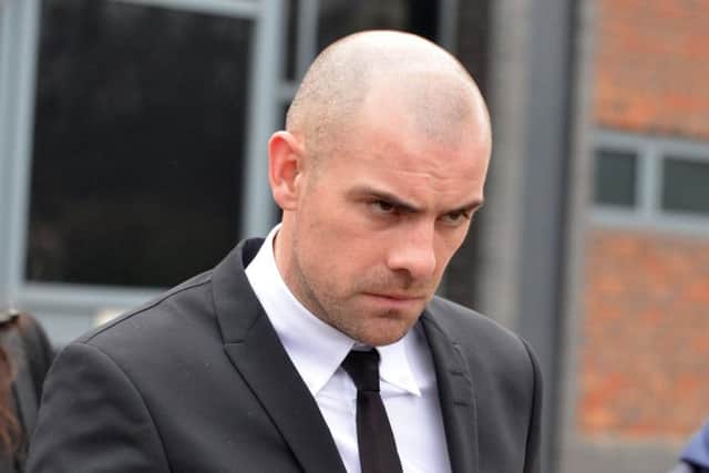 Ex-Sunderland footballer Darron Gibson attends court for a previous hearing.
