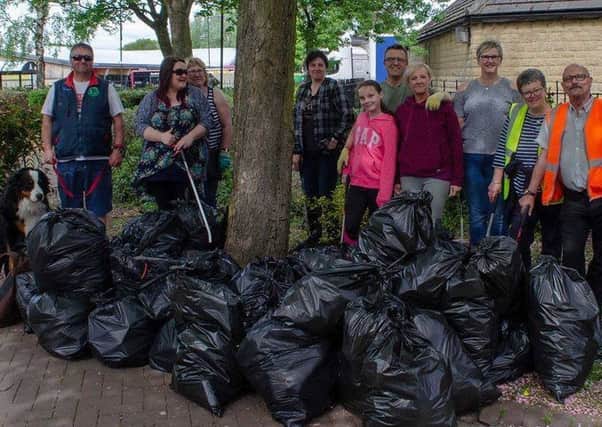 The group who took part in the litter pick in Hetton. Photo by TGR Photography.