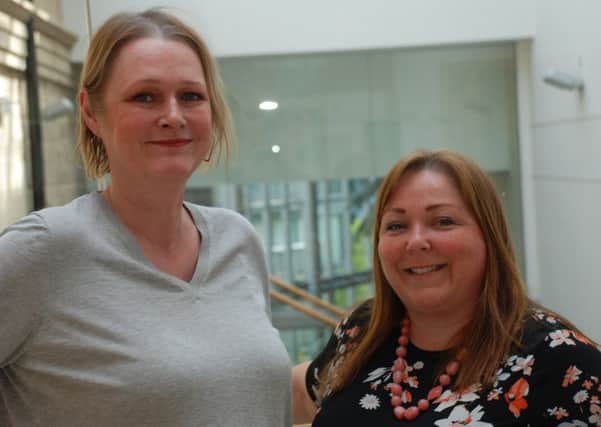 Shauna Gregg, left, with Jo Cunningham, Exhibitions, Collections and Archives Manager at Sunderland Museum.