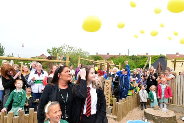 A balloon release was held to mark the opening.