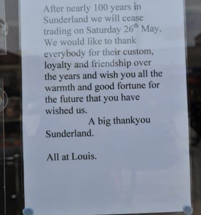 Louis Cafe, Park Lane, Sunderland.