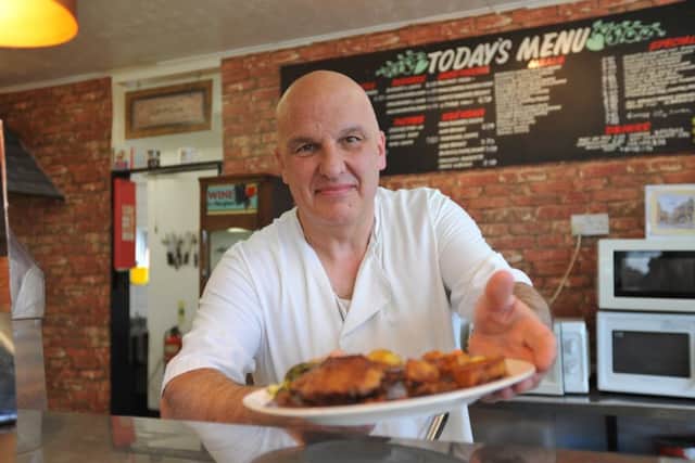 Ged Maggiore of Louis Cafe, Park Lane, Sunderland.