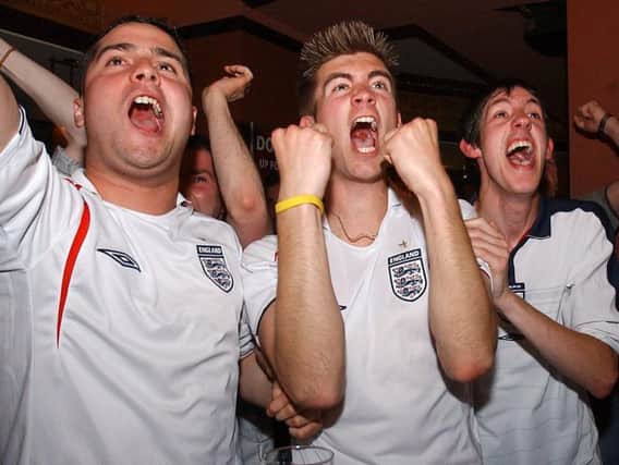Picture taken in Chaplins in 2006, when England were taking on Sweden in the World Cup