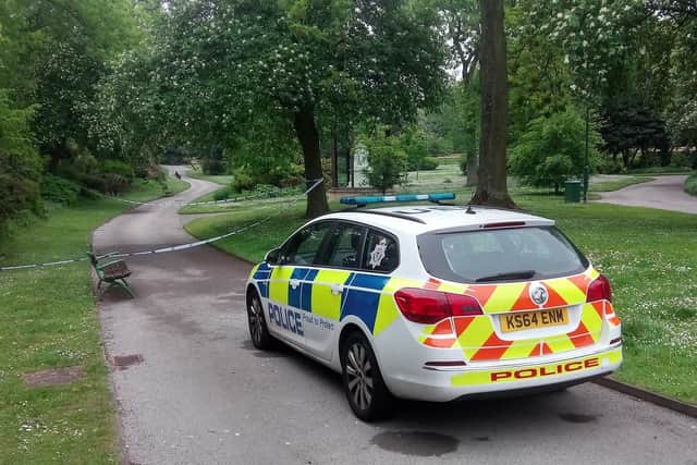 Police cordoned off part of Mowbray Park as investigations got under way following two allegations of rape.