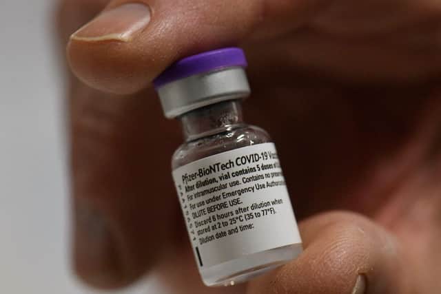 The Pfizer vaccine increases antibodies by up to 20 times after the second dose (Photo: Getty Images)